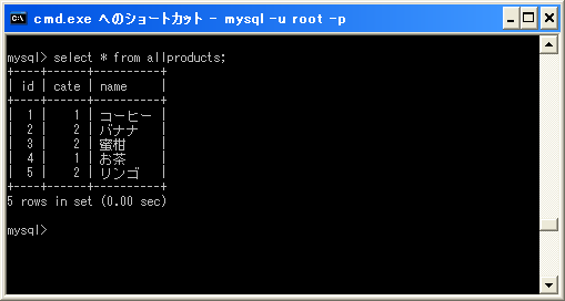 別のテーブルから新しいテーブルを作成 テーブルの作成 MySQLの使い方