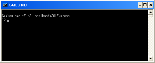 SQL Server 2008への接続テスト
